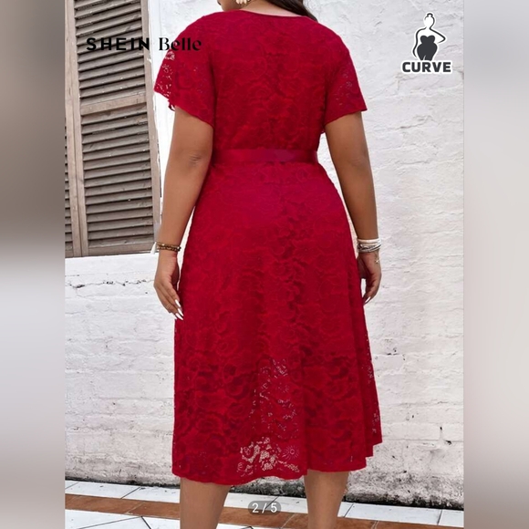 ❤️Red Lace Dress❤️ - Picture 3 of 12